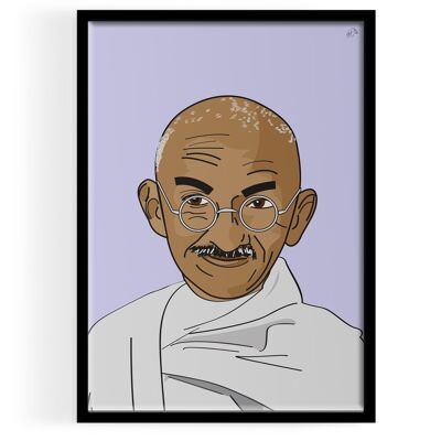Inspirado en Gandhi ART PRINT