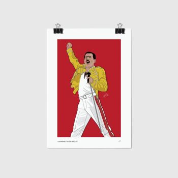 Inspiré par FREDDIE MERCURY Impression artistique 4