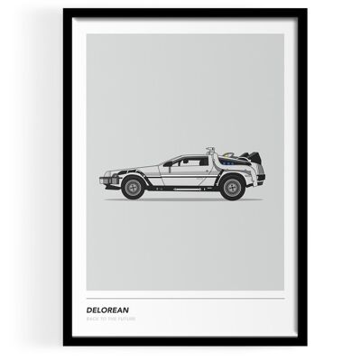 Inspired By Delorean Wall Art