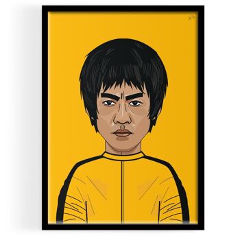 Inspiré par Bruce Lee ART PRINT 1