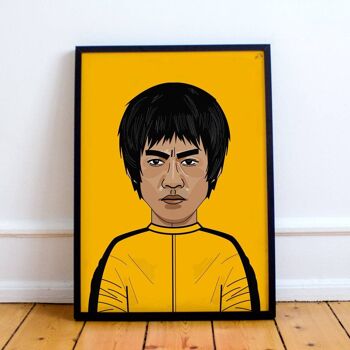 Inspiré par Bruce Lee ART PRINT 2