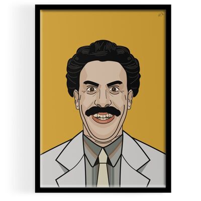 Inspirado en el retrato de Borat ART PRINT