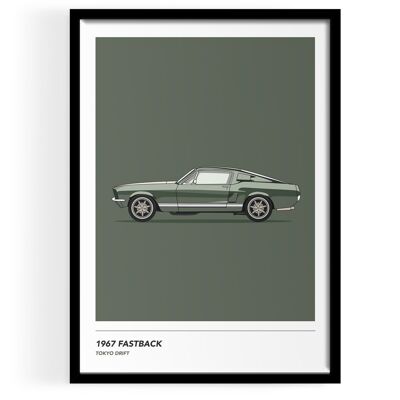 Inspired By 1967 Fastback Wall Art