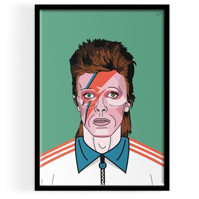 Ritratto di David Bowie STAMPA ARTISTICA