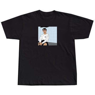 1/1 Jimmy Front + Back Print Black Tee