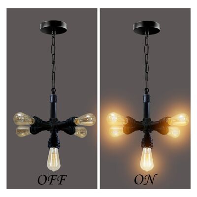 Industriel Vintage Steam Punk 5 Way Over Pendant Intérieur Plafond Suspension Moderne ~ 3710