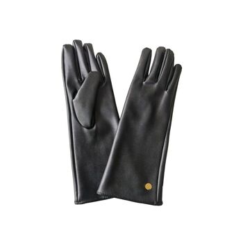 Gants Walshe en similicuir noir 4