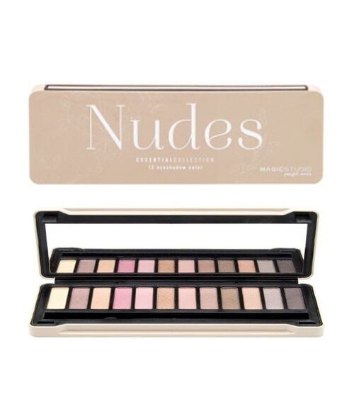 Palette de maquillage Nudes - 12 couleurs - 14.5 g - Magic Studio