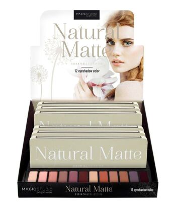 Palette de maquillage Natural Matte - 12 couleurs - 14.5g - Magic Studio 3