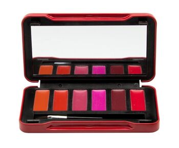 Mini palette de rouge à lèvres - 6 couleurs - 7 g - Magic Studio 4