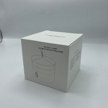 AATOM-27 - Diffuseur d'arômes de sel de l'Himalaya - Veilleuse - USB-C - Effet de flamme (sel inclus) - Vendu en 1x unité/s par extérieur 2