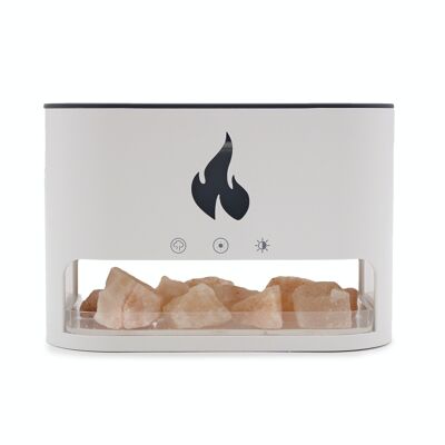 AATOM-25 - Diffuseur d'arômes Blaze - Chambre à sel de l'Himalaya - USB-C - Effet de flamme (sel inclus) - Vendu en 1x unité/s par extérieur