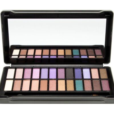 Grande Palette de maquillage smoky Intense - 24 couleurs - 21 g - Magic Studio