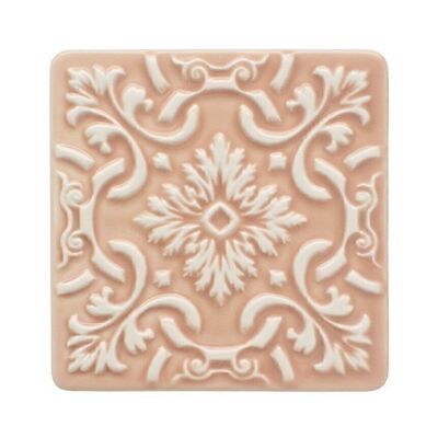 TILE S/2 Square Coasters. 9.5 Nude Pink MC130621