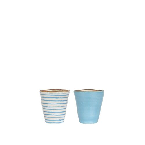 COMPORTA S/2 Vasos Espress 100ml Blue Ass. MC130690