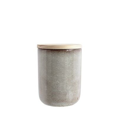GRAIN Kitchen Jar (S) 375ml/H10,5 GRAY Ind. MC130926