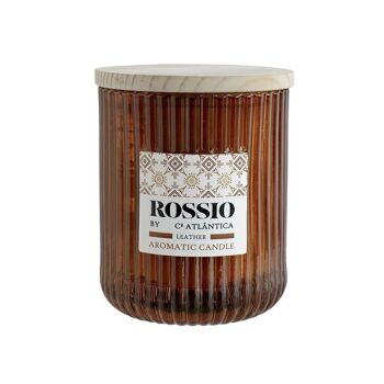 Bougie Parfumée ROSSIO 200g Cuir MC140076 1