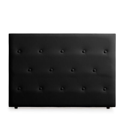 UPHOLSTERED HEADBOARD VENICE Faux Leather - BLACK