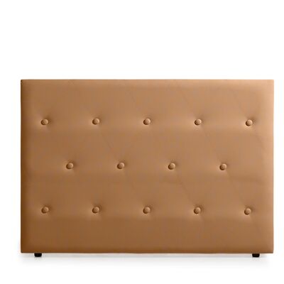 VENICE UPHOLSTERED HEADBOARD FEATHER LEATHER - LIGHT COPPER