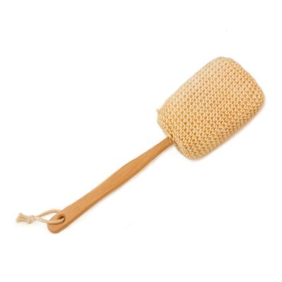 Brosse corps/dos avec manche en bois