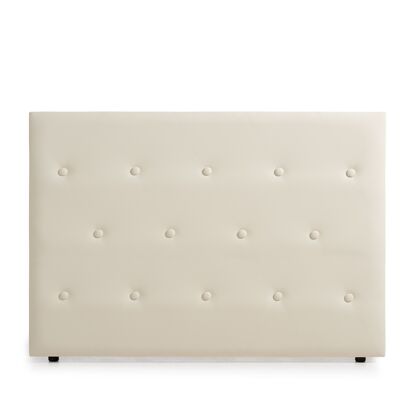 UPHOLSTERED HEADBOARD VENICE Faux Leather - OFF WHITE