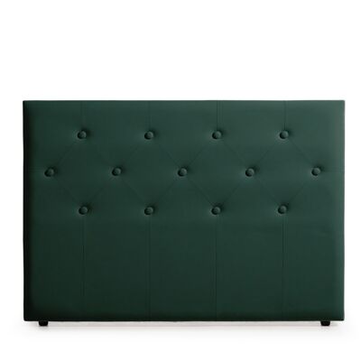 VICTORIA UPHOLSTERED HEADBOARD FEATHER LEATHER - GREEN