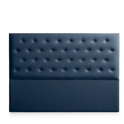 UPHOLSTERED HEADBOARD FERRARA Faux Leather - DARK BLUE