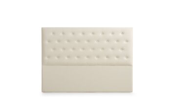 TÊTE DE LIT REMBOURRÉE FERRARA UPHOLSTERY - BLANC CASSÉ 1