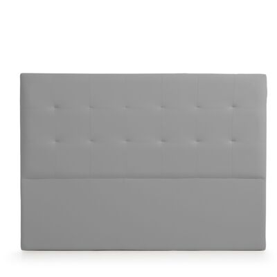 UPHOLSTERED HEADBOARD ATENEA Faux Leather - GRAY