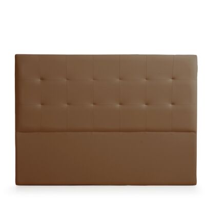UPHOLSTERED HEADBOARD ATENEA Faux Leather - BROWN