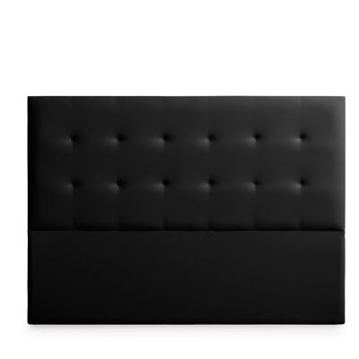 UPHOLSTERED HEADBOARD ASTORIA Faux Leather - BLACK