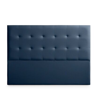 UPHOLSTERED HEADBOARD ASTORIA Faux Leather - DARK BLUE