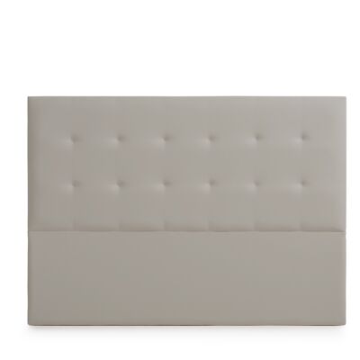UPHOLSTERED HEADBOARD ASTORIA Faux Leather - LIGHT GRAY