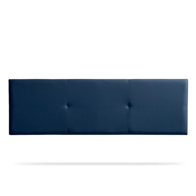 UPHOLSTERED HEADBOARD ALMA Faux Leather - DARK BLUE