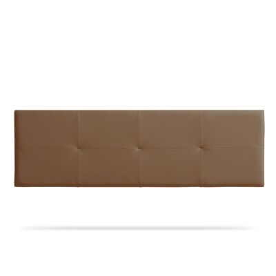 UPHOLSTERED HEADBOARD ALTEA Faux Leather - BROWN