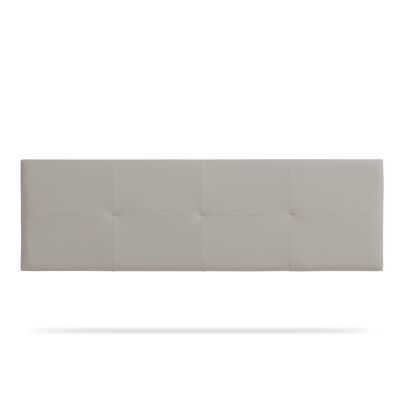 UPHOLSTERED HEADBOARD ALTEA Faux Leather - LIGHT GRAY