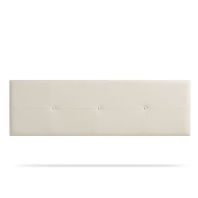 UPHOLSTERED HEADBOARD NAPOLI LEATHER - OFF WHITE