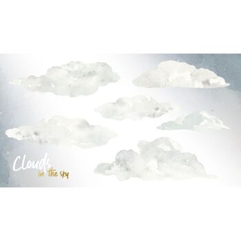 Ensemble de nuages dans le ciel 1
