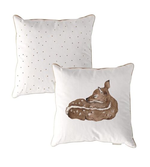 Deer Dots Brown Cushion