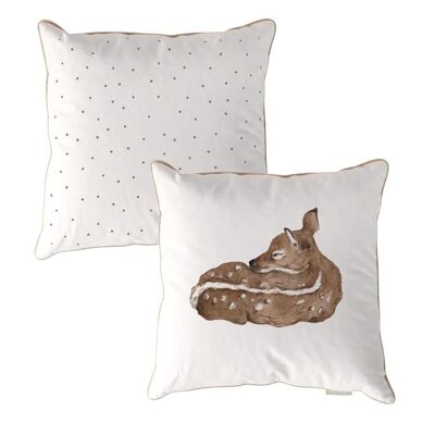 Deer Dots Brown Cushion