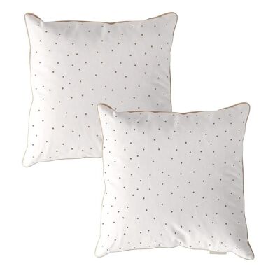 Dots Blue Brown Cushion