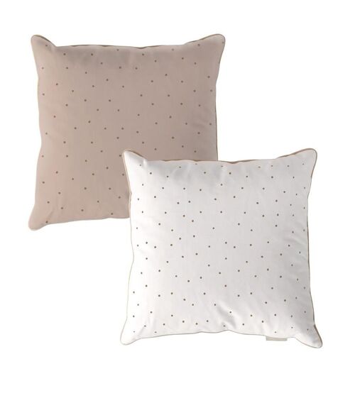 Dots Brown Minimini Dots Pink Cushion