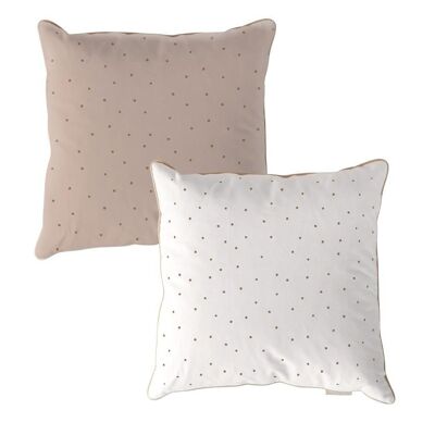 Dots Brown Minimini Dots Pink Cushion