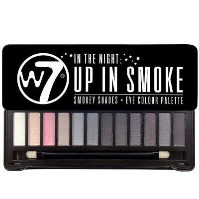 Up in the Smoke paleta de maquillaje de 12 colores - W7