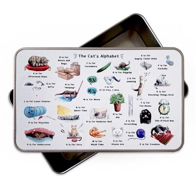 The Cat's Alphabet Storage Tin