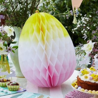 Honeycomb Easter Egg Decoration - Large