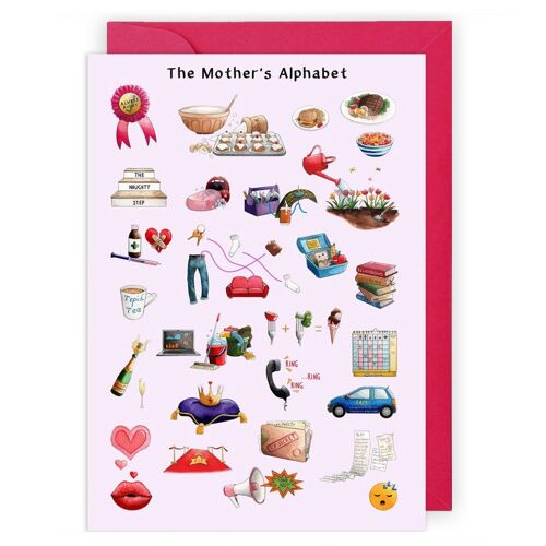 The Mother's Alphabet Greeting Card