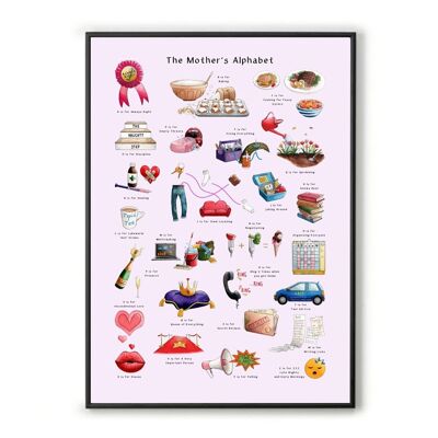 L'Alphabet de la mère A3 Print (non encadré)