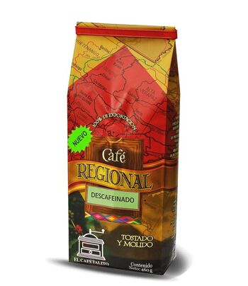 MÉLANGE DE CAFÉ EN GRAINS DÉCAFÉINÉS 460GR EL CAFETALITO RÉGIONAL Guatemala 1