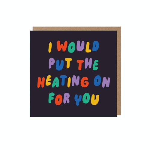 Heating Funny Winter Love Card